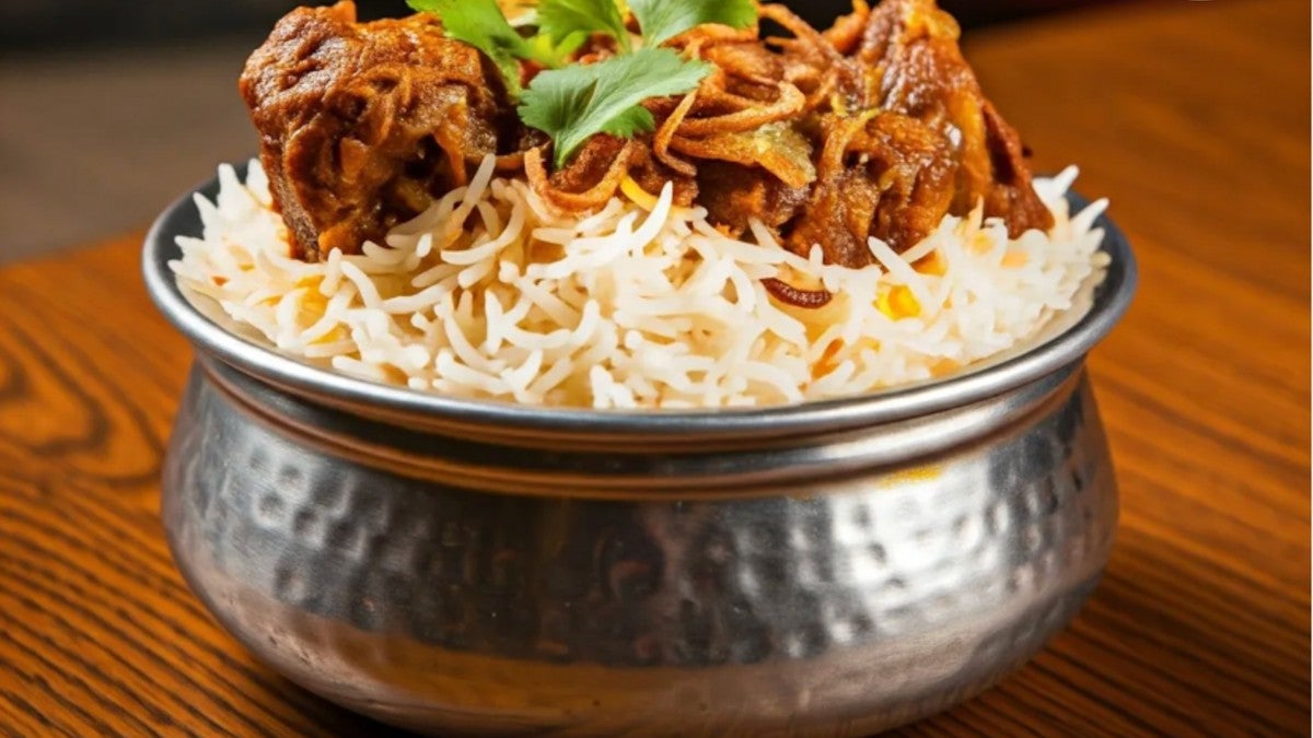Lamb tikka biriany