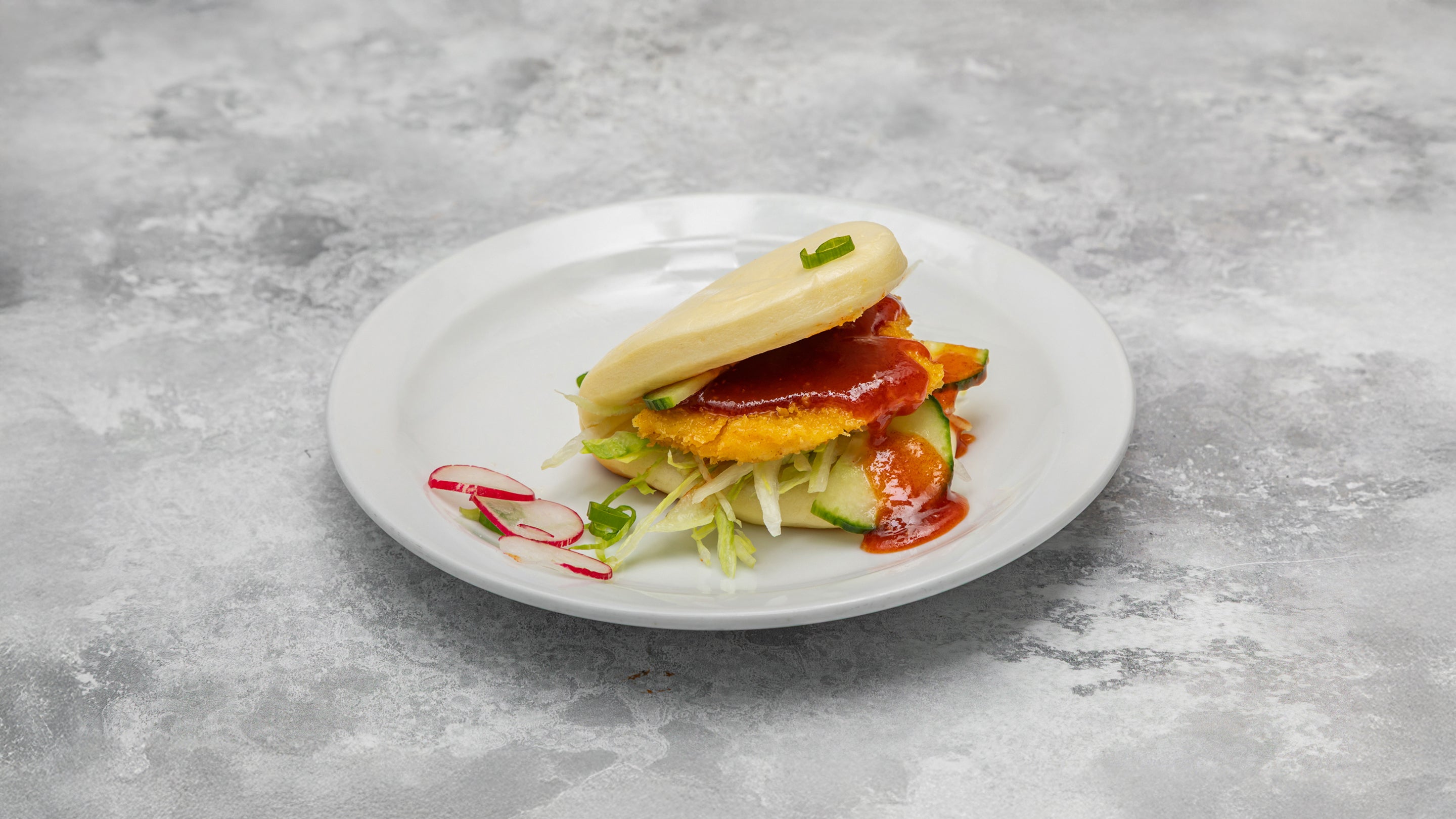 Korean Fried Chicken Bao Bun