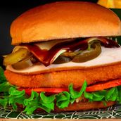 Chicken Cordon Bleu Burger