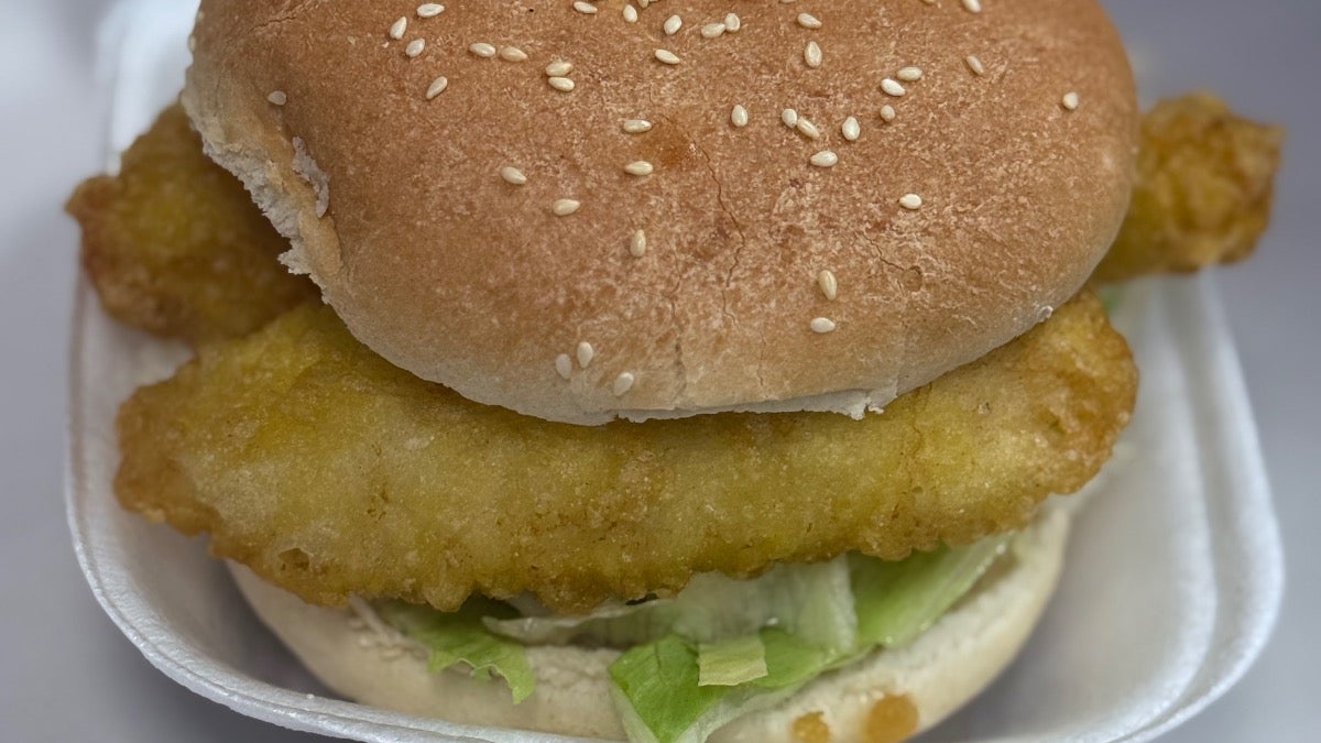Battered Cod Fillet Burger