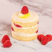 Baby Whipped Lemon and Raspberry Cake