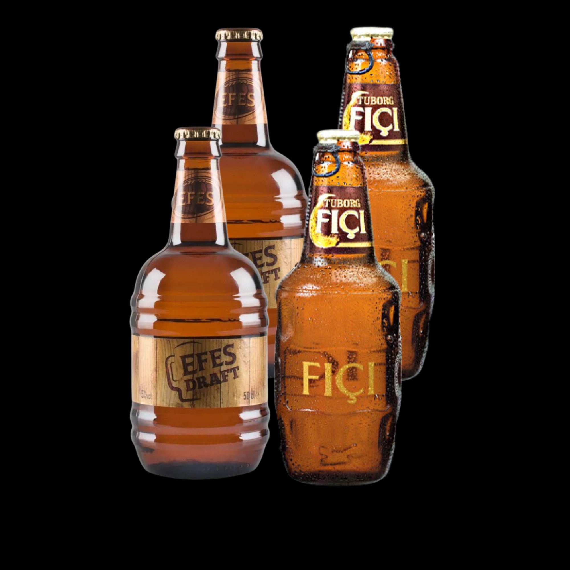 4 bottles of 500 ml beers