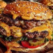 Grilled Double Burger Chi./Beef