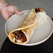 Spiced Egg & Cheddar Wrap