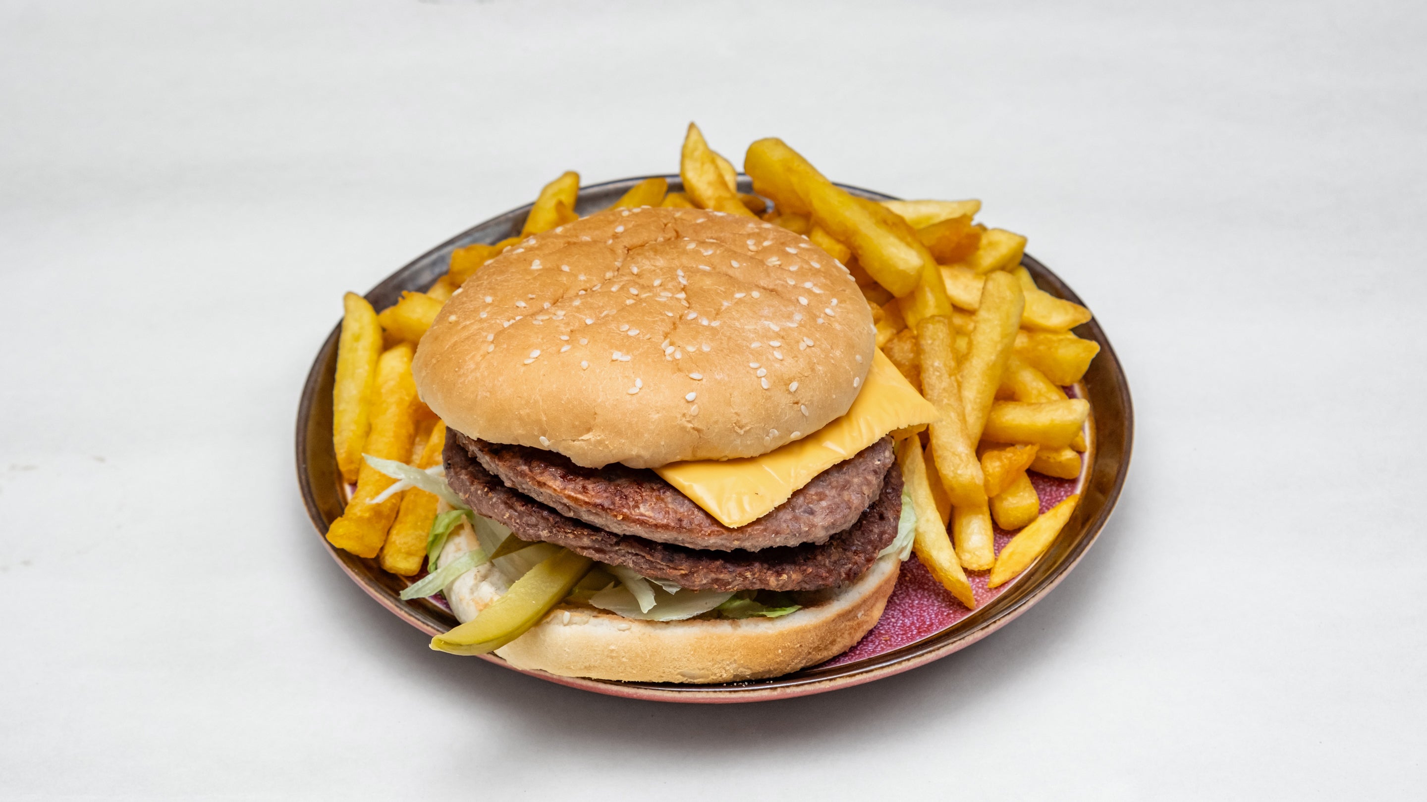Double Burger 2x 8oz Beef burger with cheese