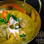 Green Curry Prawns