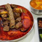 Mixed grilled vegetable maqluba