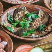 Maqdous With Walnuts Plate