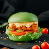 TG Green Crispy Chicken Burger 