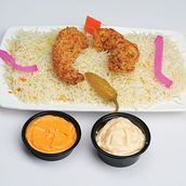 Crispy Chicken With Rice (2 Pcs)