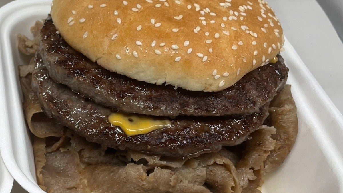 1/2 Burger with Doner Meat