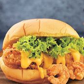 Jumbo Prawns Burger