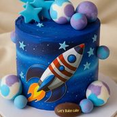 Galaxy Rocket Adventure Cake