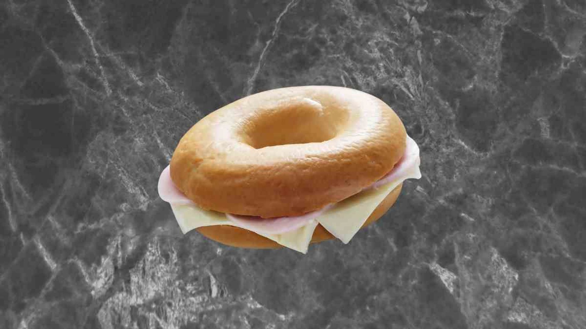 Cream Cheese, Ham & Cheddar Bagel