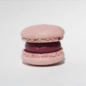 vegan macaron black currant-cinnamon