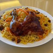 Bukhari Rice With Quarter Shawaya On charcoal