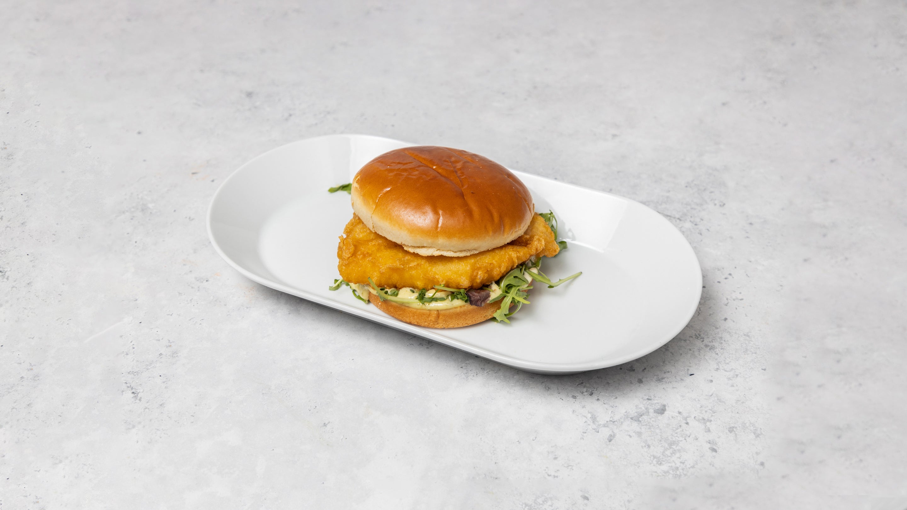 Battered Cod Burger