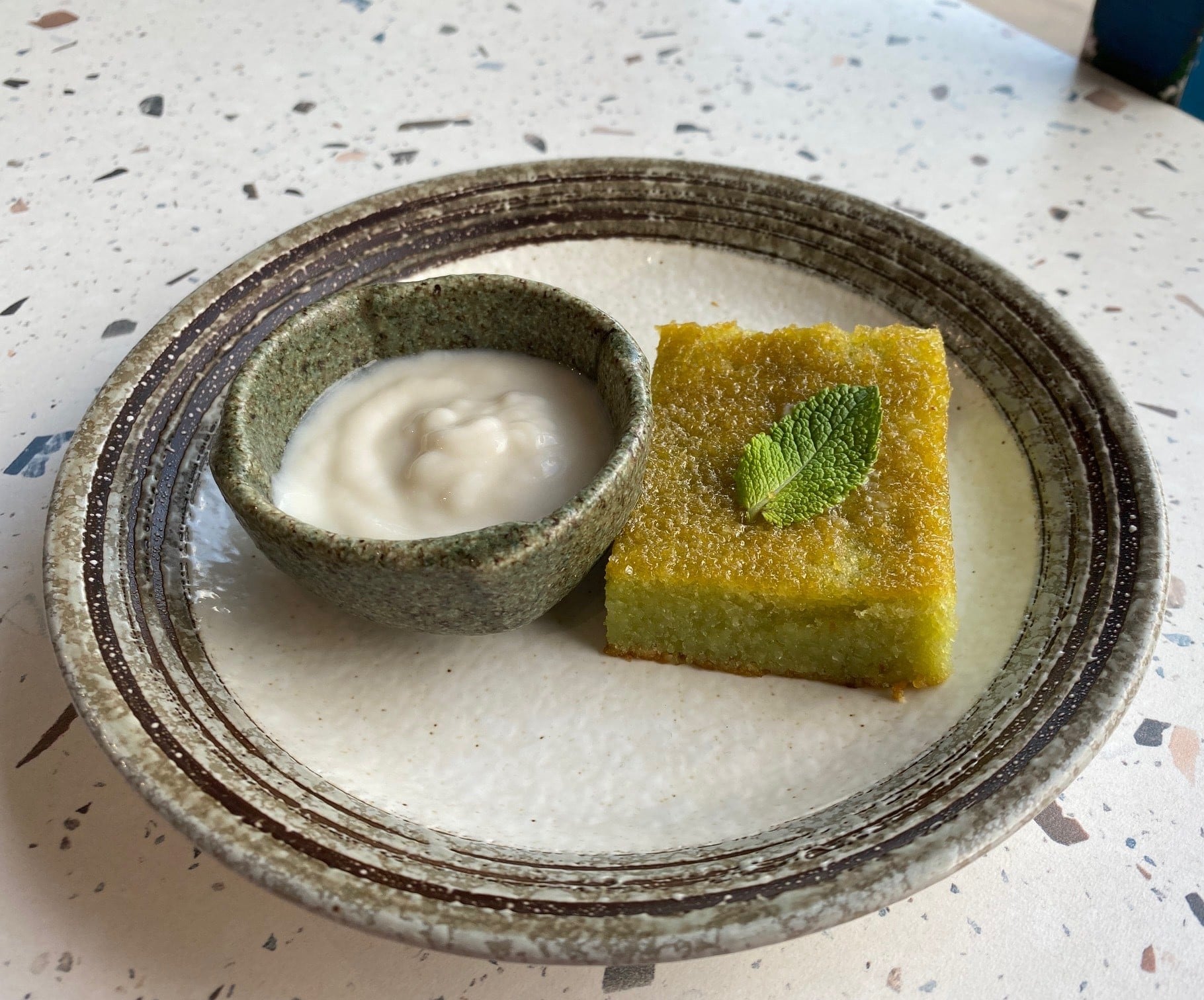 Pandan Almond Cake