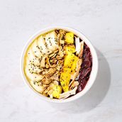 Peach Mango Banana Acai Bowl