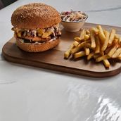 Mighty Tawouk Burger Platter
