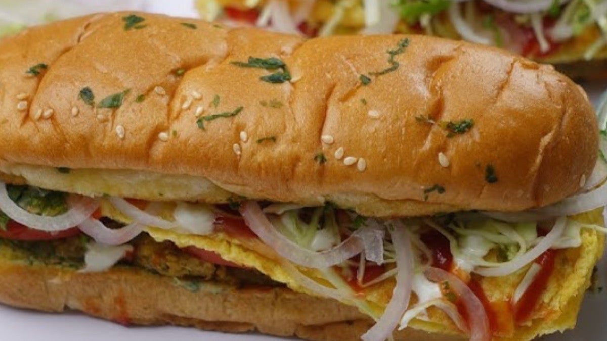 egg & shami burger