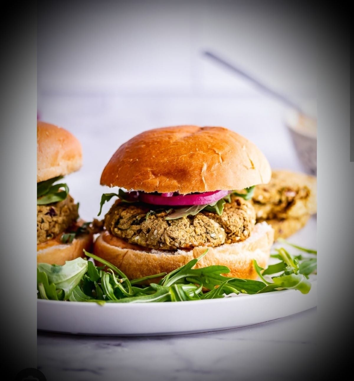 Falafel Burger +grilled Halloumi  (V)