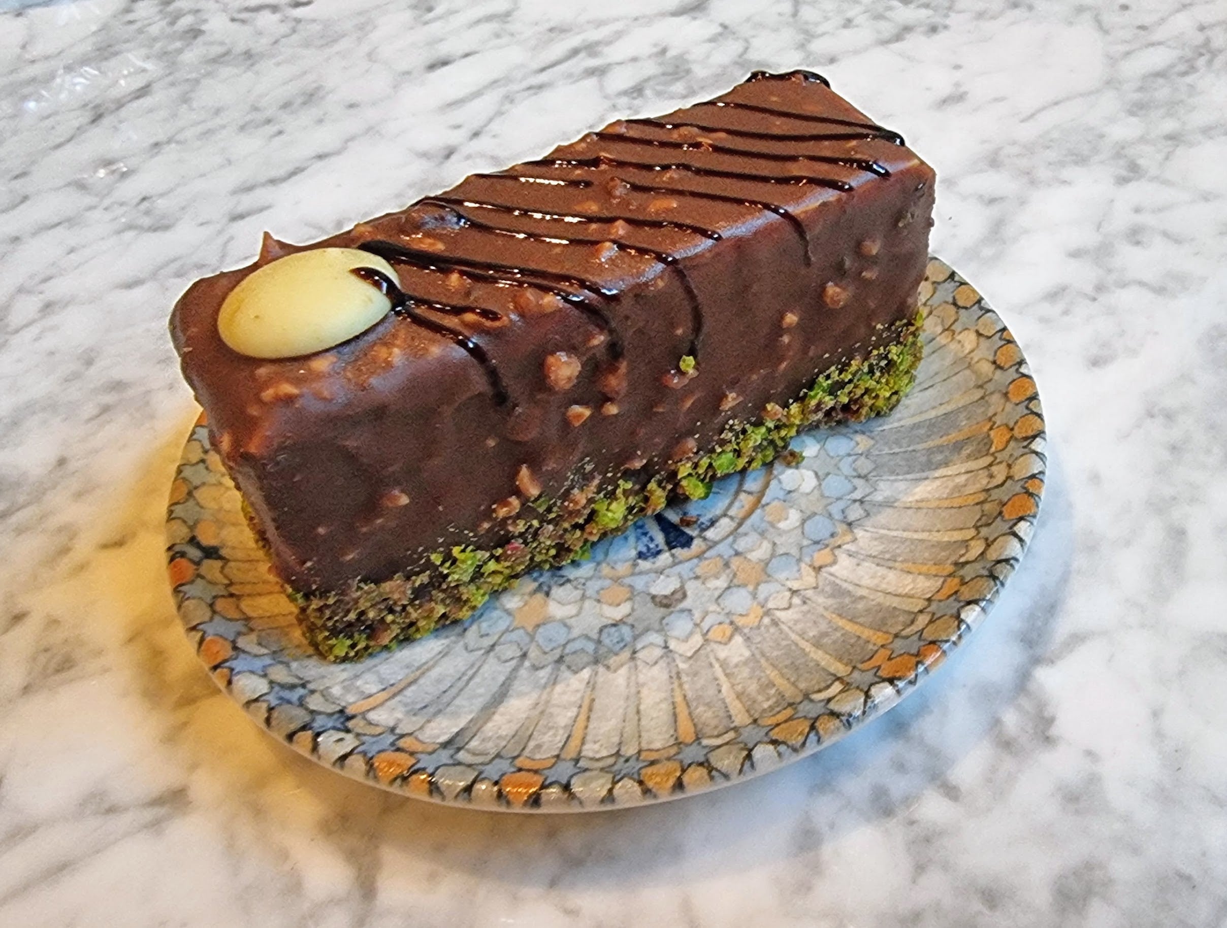 Pistachio and Hazelnut Chocolate Cake