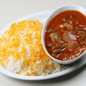 Khoresht Okra With Boneless Meat And Rice