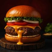 Stuffed Beef Burger
