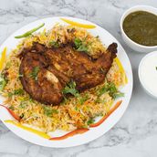 Fried chicken Biriyani