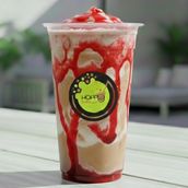 Happy Coffee With Strawberry