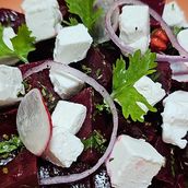 Beet Salad with Feta & Honey-Dijon