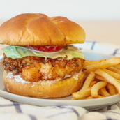 Mini Crispy Shrimp Burger
