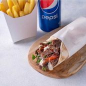 1 Beef Shawarma Combo in Lebanese Bread