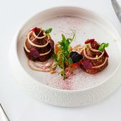 Beetroot Tikki, Peanut Sauce