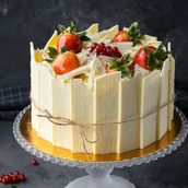 White Forest Cake