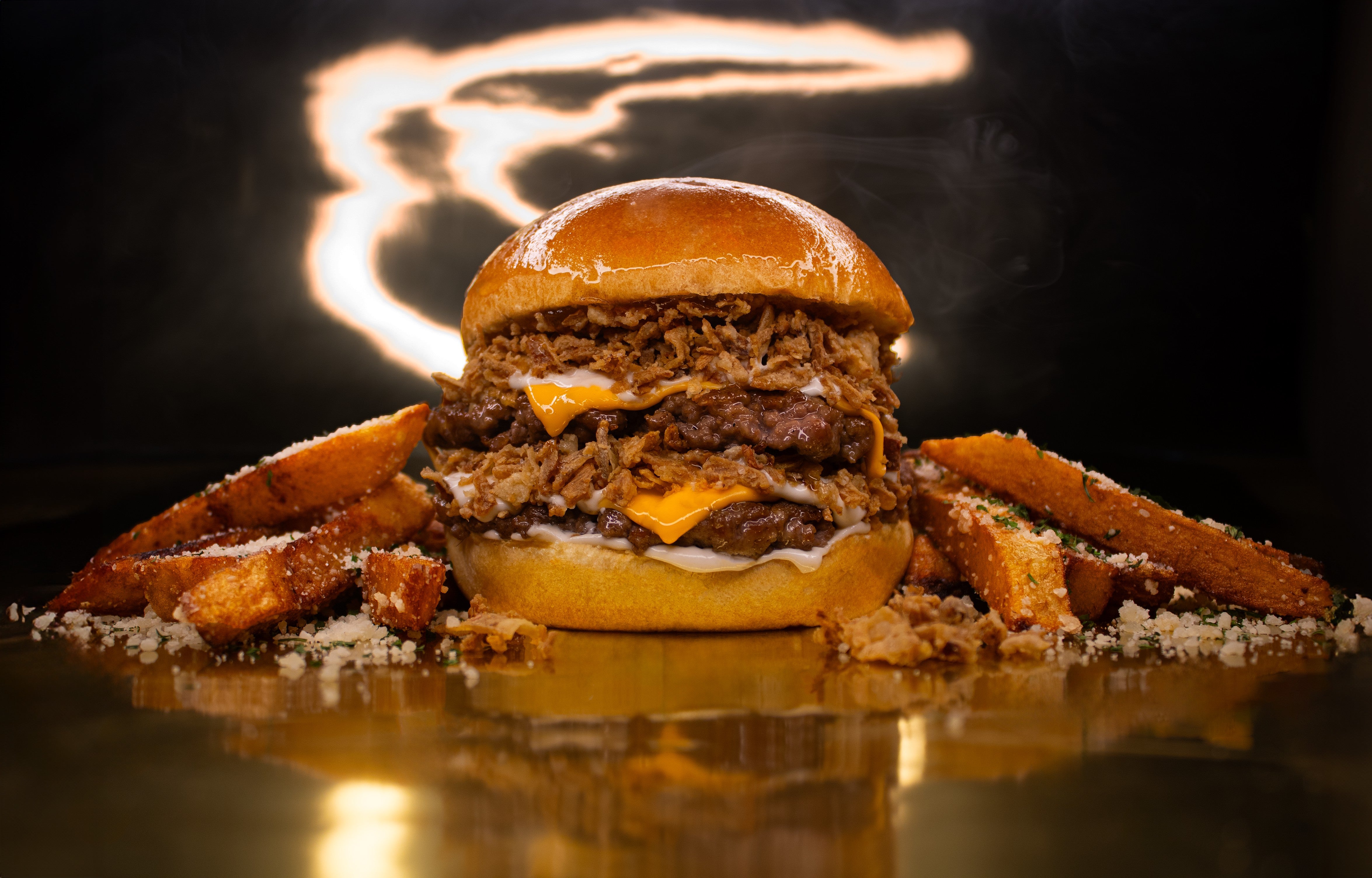Double Truffle Burger with Fries