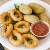 Jalapeno Poppers and Onion Rings