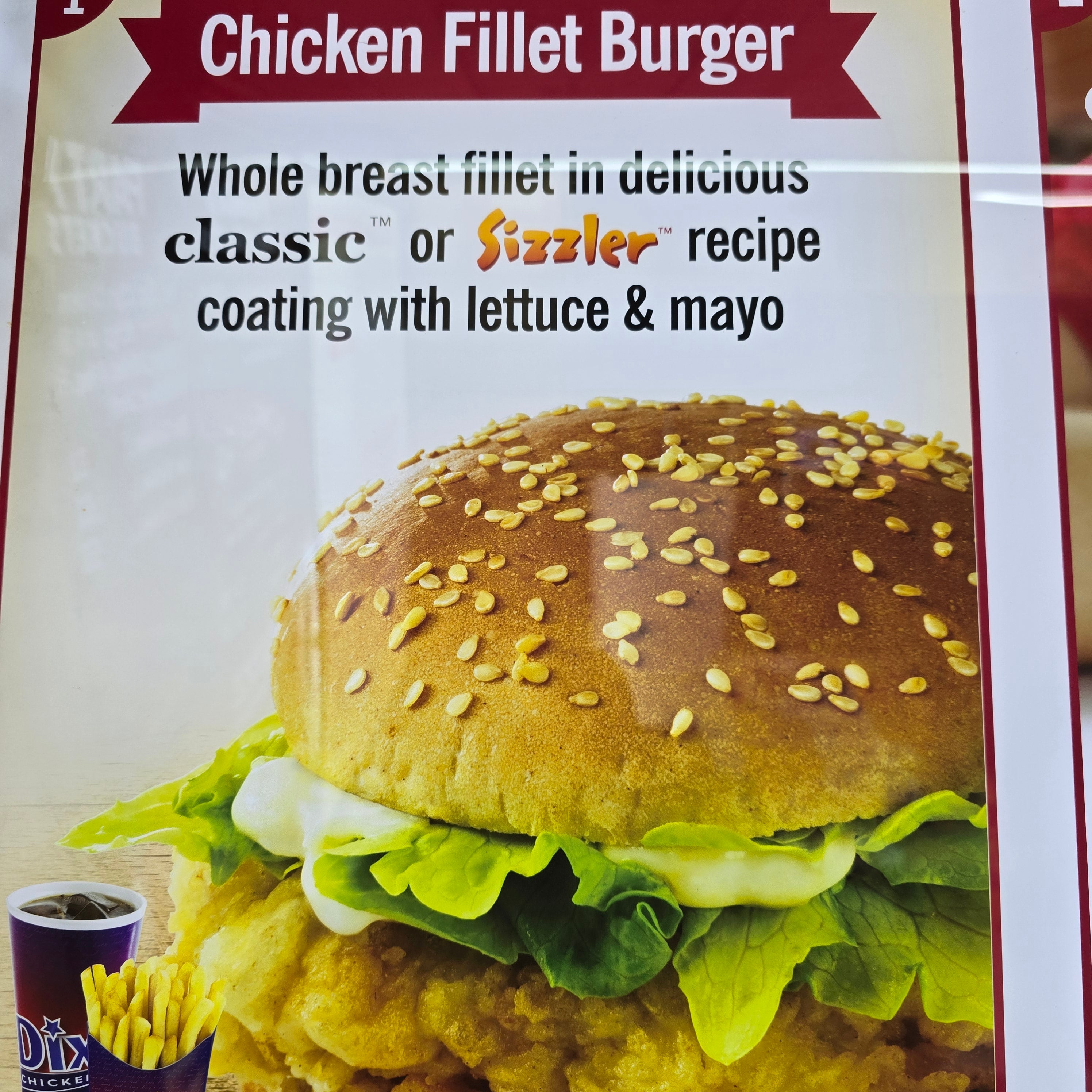 Chicken Filled Burger - On It's Own