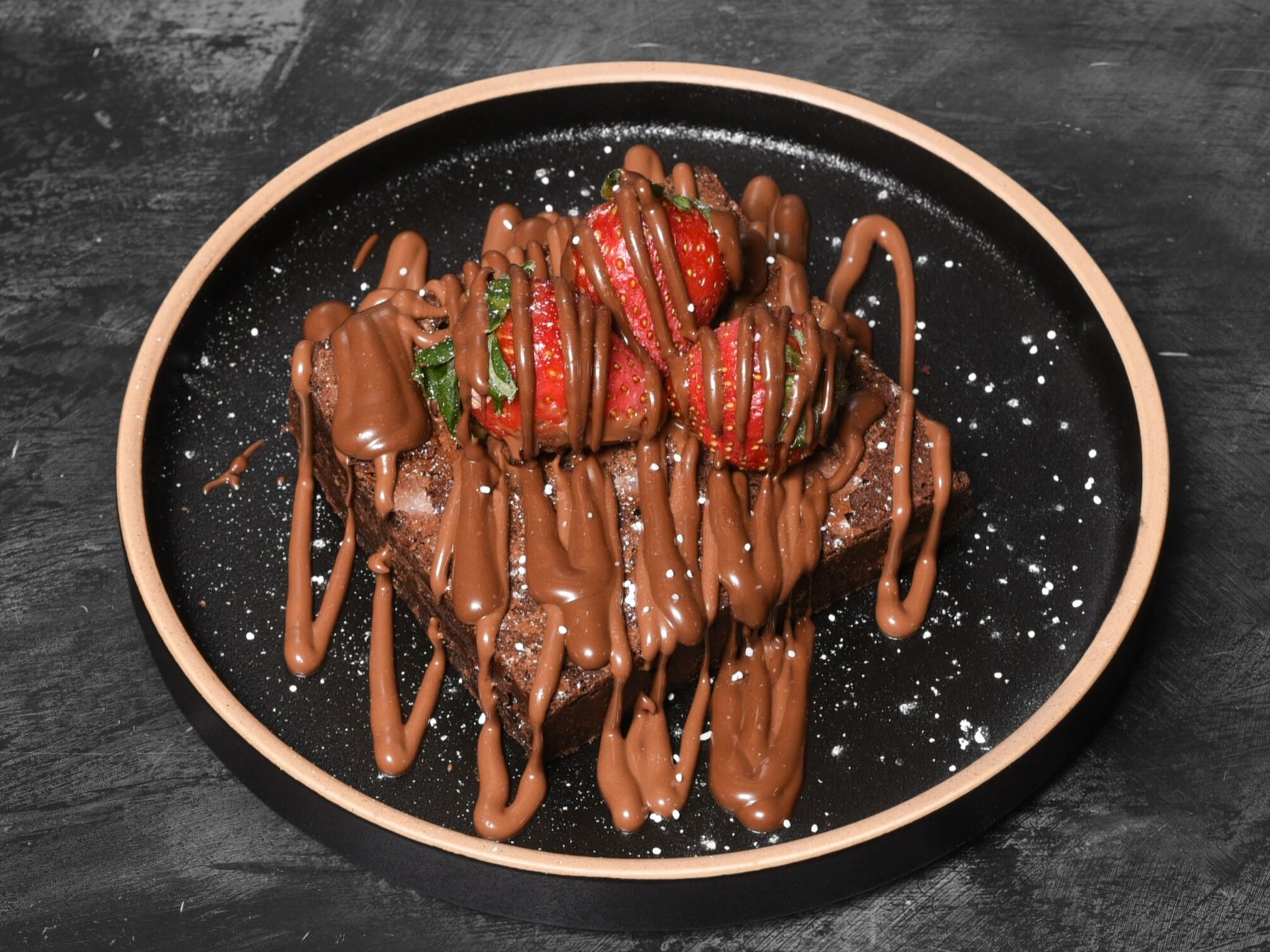 Nutella & Strawberry Brownie