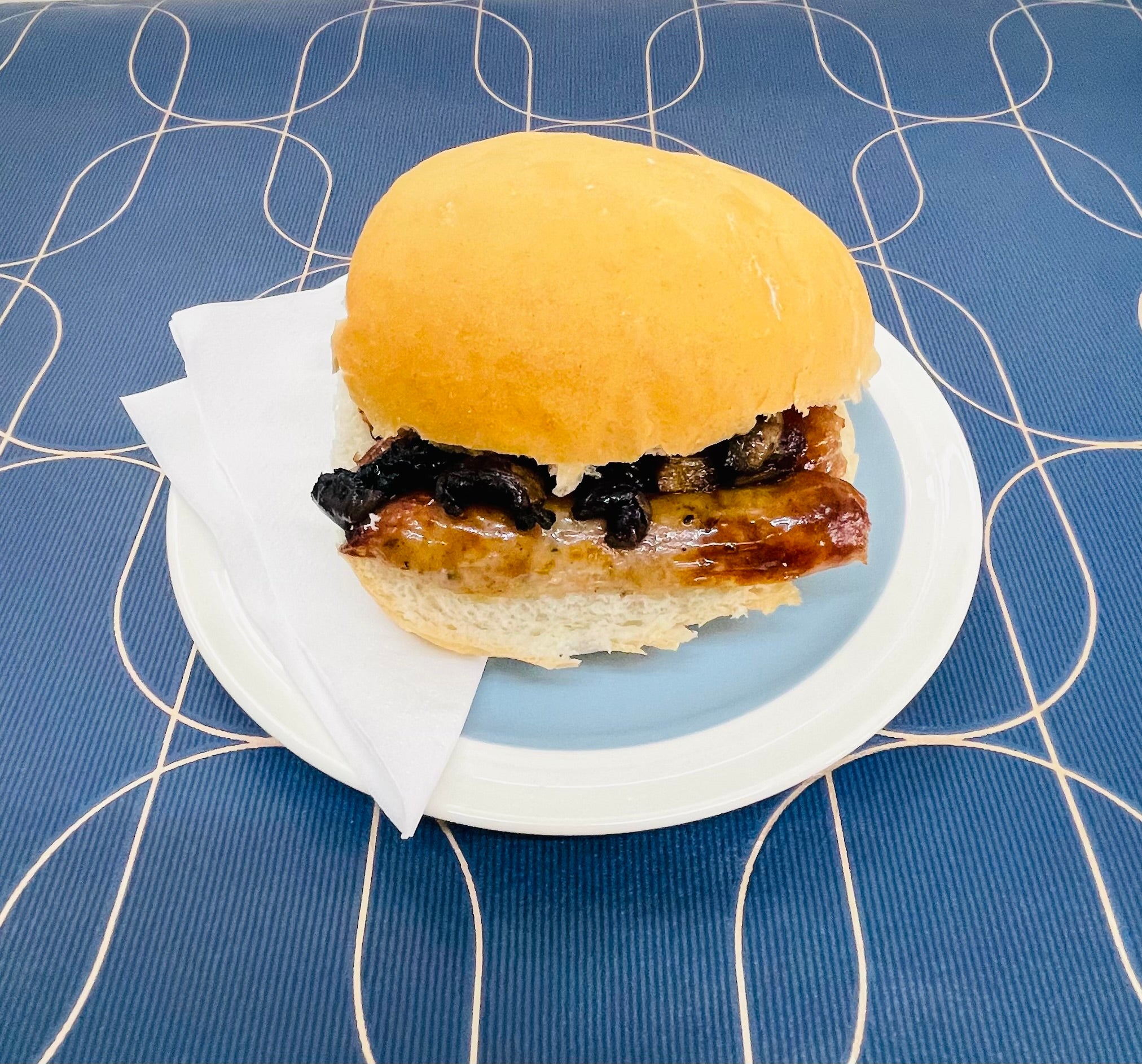 White Bap with Two Fillings