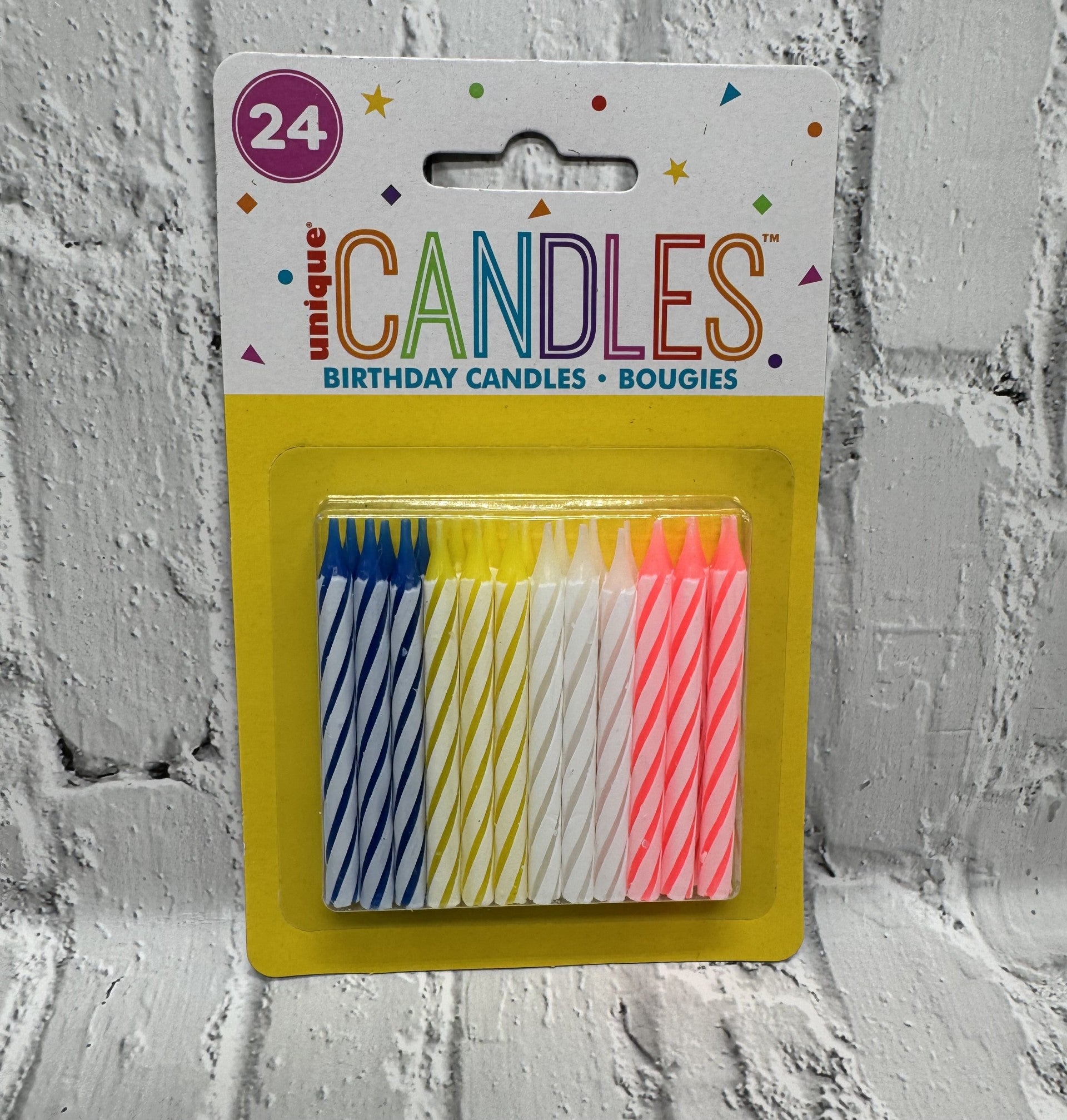 24 Multi colour candle