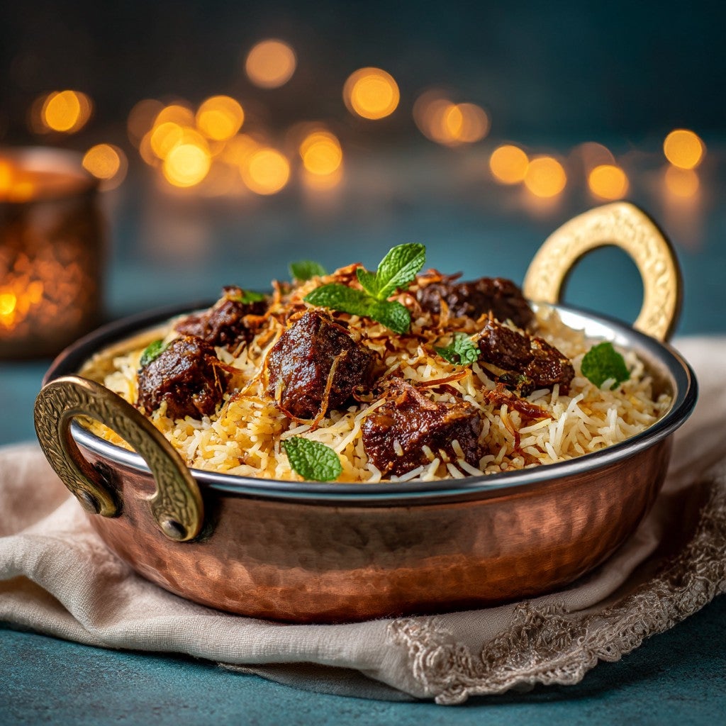 🐑 Hyderabadi Lamb Biriyani