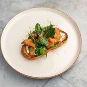 Smoked Salmon Bruschetta