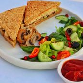 Egg Mushroom Sandwich