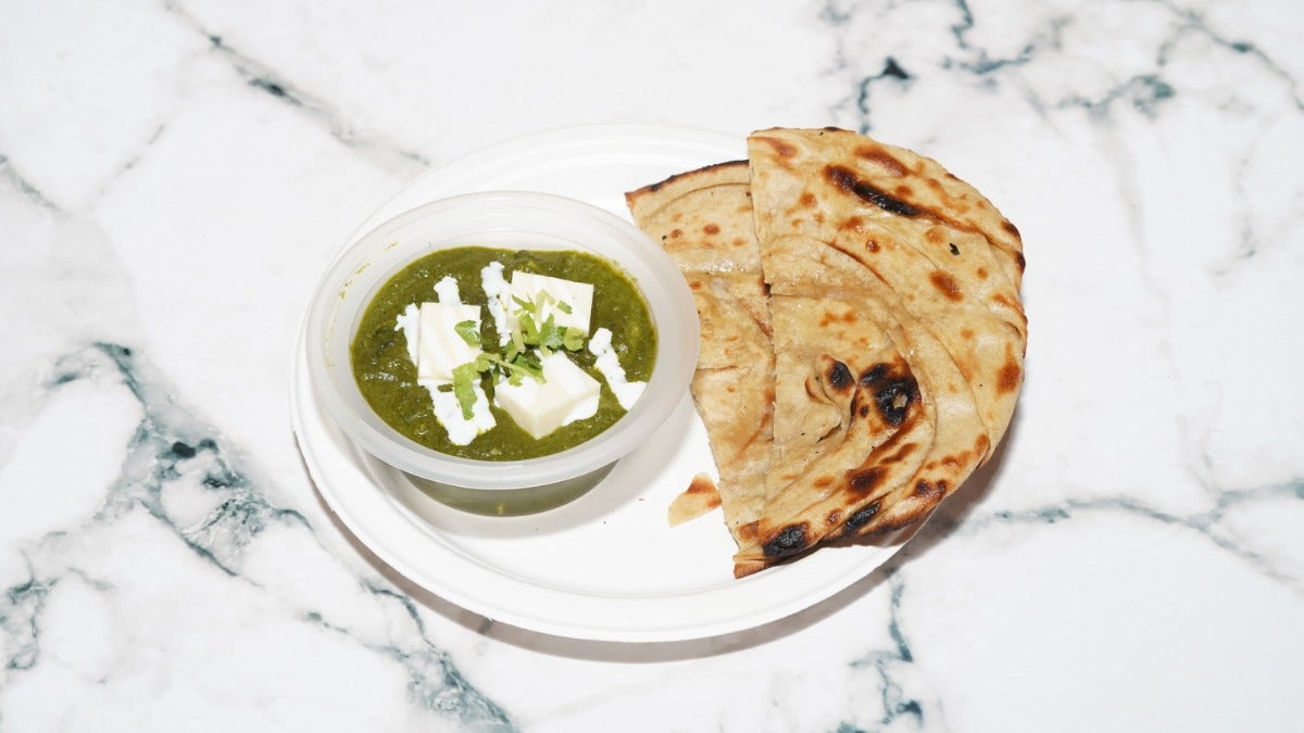 Palak Paneer with Lachha Paratha
