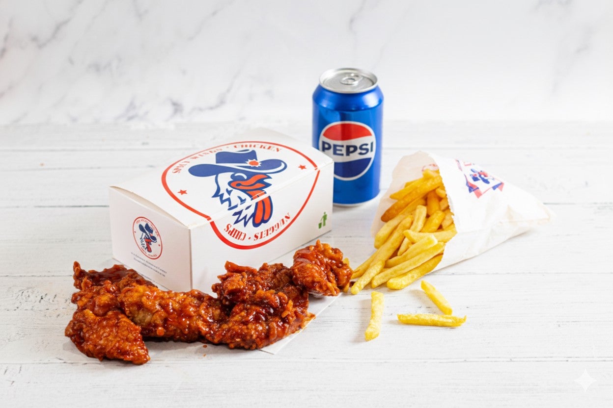 BBQ Strips Meal (6 Pieces)
