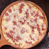 Cheese Craft with Hotdog Manoushe
