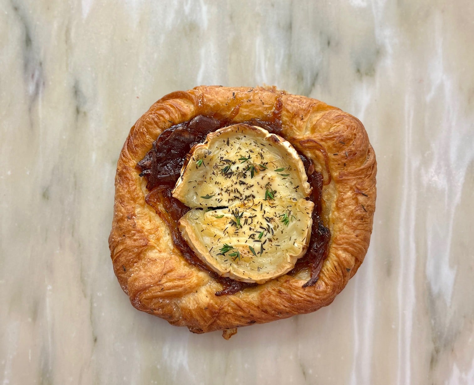 Goats Cheese & Caramelised Onion Danish