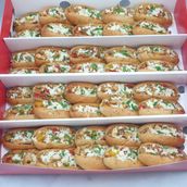 Cheesy Fajita Grilled Chicken Roll Sandwich
